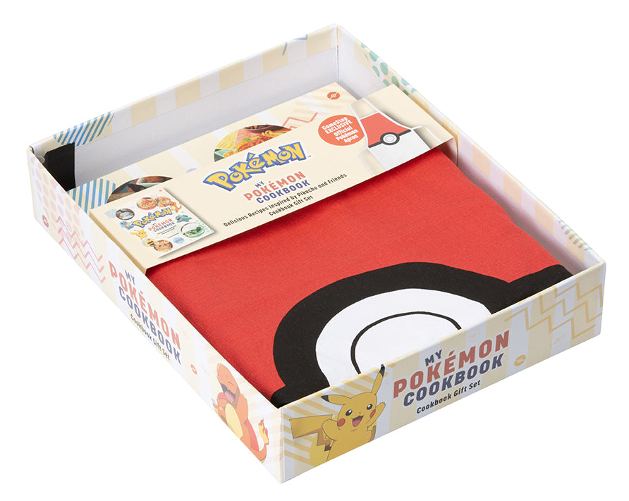 My Pokemon Cookbook Gift Set: Poke Ball Apron Edition