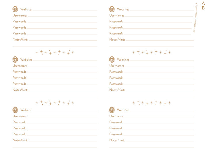 Harry Potter: Alohomora Password Book