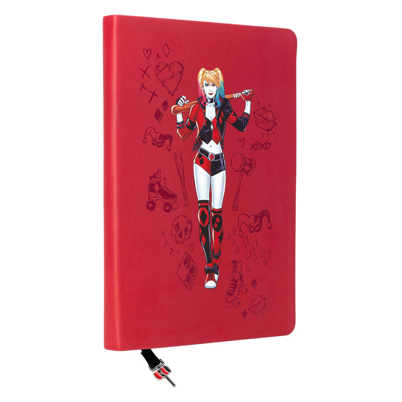 DC: Harley Quinn Journal with Ribbon Charm