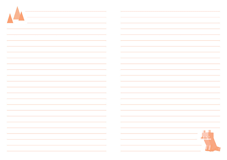 Minecraft: Fox Plush Journal