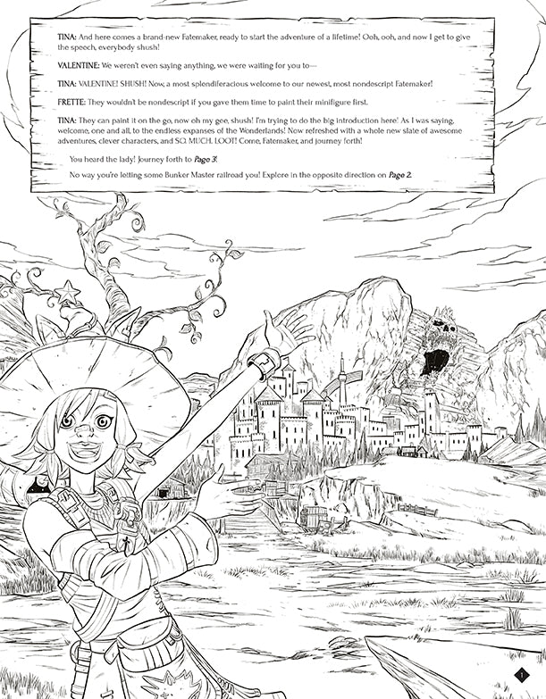 Tiny Tina's Wonderlands: A Bunkers & Badasses Coloring Adventure