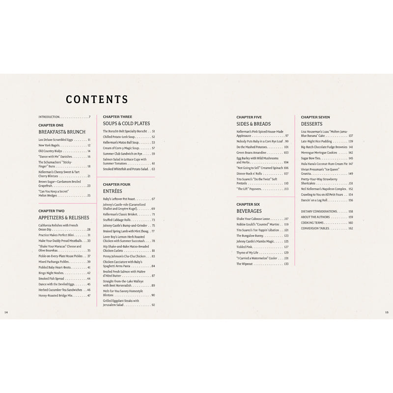 The Dirty Dancing Cookbook