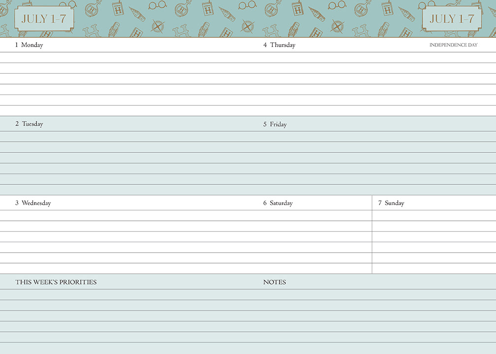 Harry Potter 2024-2025 Academic Year Planner