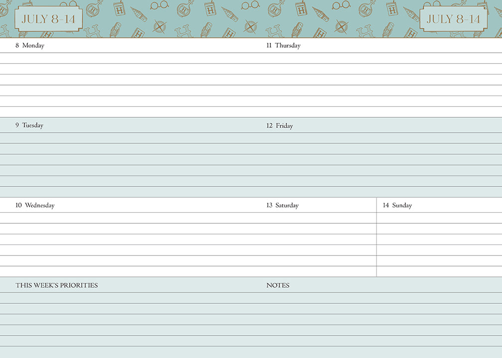 Harry Potter 2024-2025 Academic Year Planner