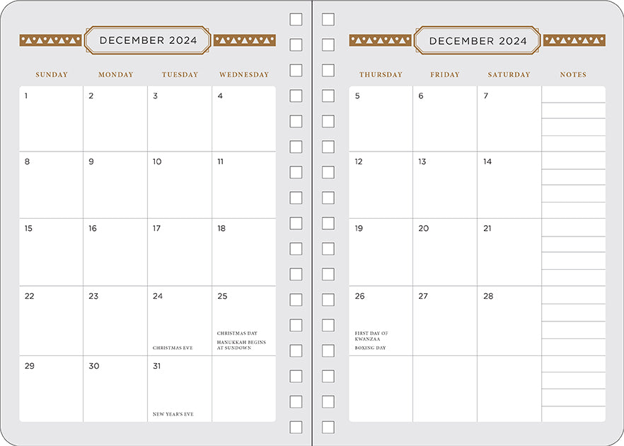 2025 Dune: Part 2 13-Month Weekly Planner