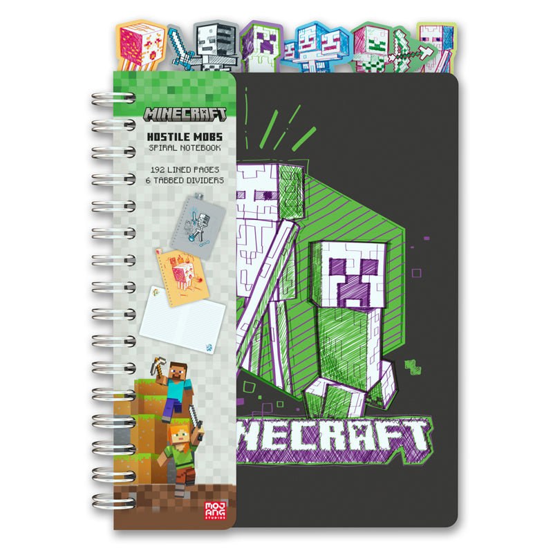 Minecraft: Hostile Mobs Spiral Notebook