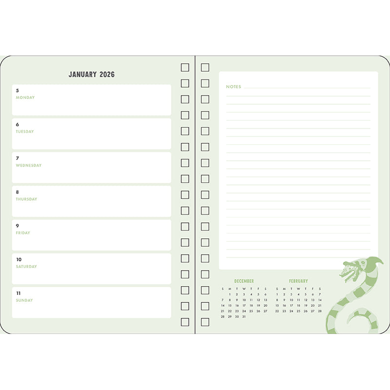 2026 Beetlejuice Beetlejuice 13-Month Weekly Planner