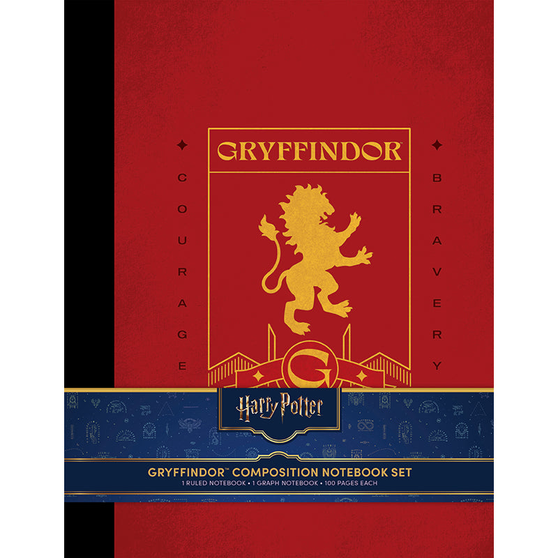 Harry Potter: Gryffindor Composition Notebook Set (Set of 2)