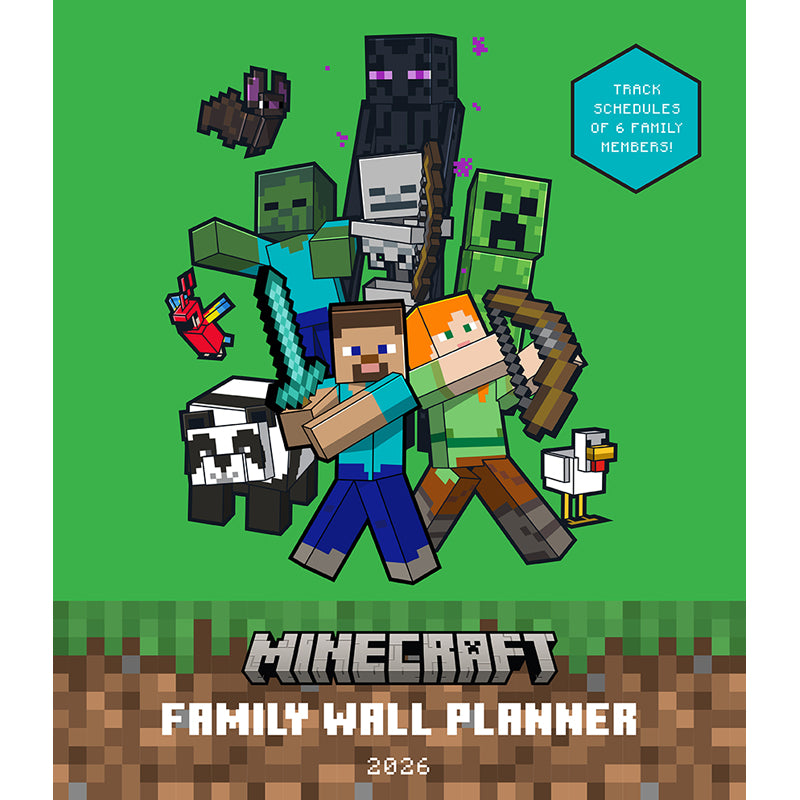 2026 Minecraft Family Wall Planner