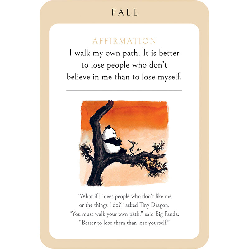 Big Panda and Tiny Dragon Affirmation Cards