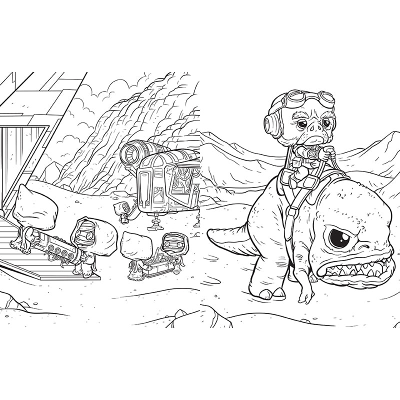Star Wars: The Mandalorian: The Official Funko POP! Coloring Book