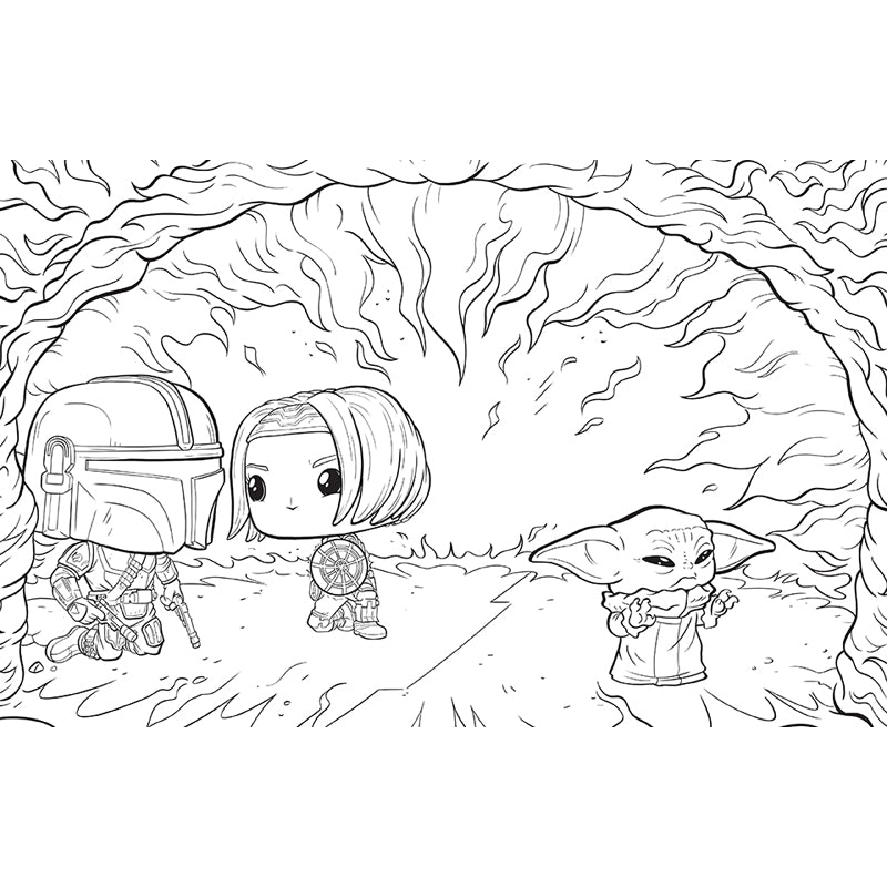 Star Wars: The Mandalorian: The Official Funko POP! Coloring Book