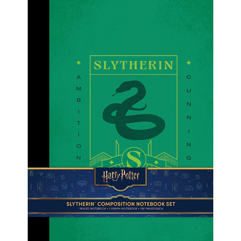 Harry Potter: Slytherin Composition Notebook Set (Set of 2)