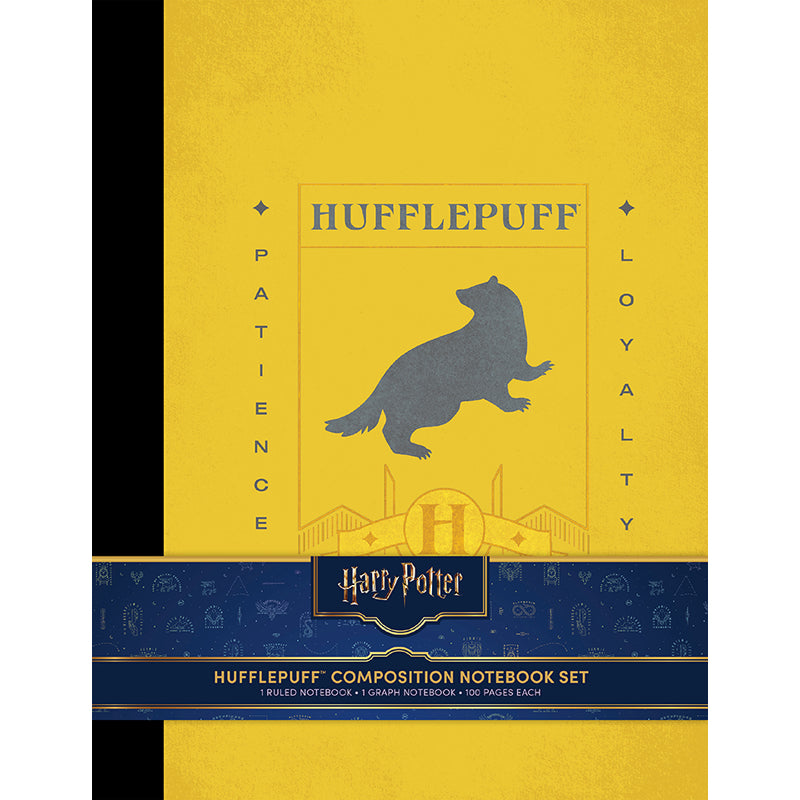 Harry Potter: Hufflepuff Composition Notebook Set (Set of 2)