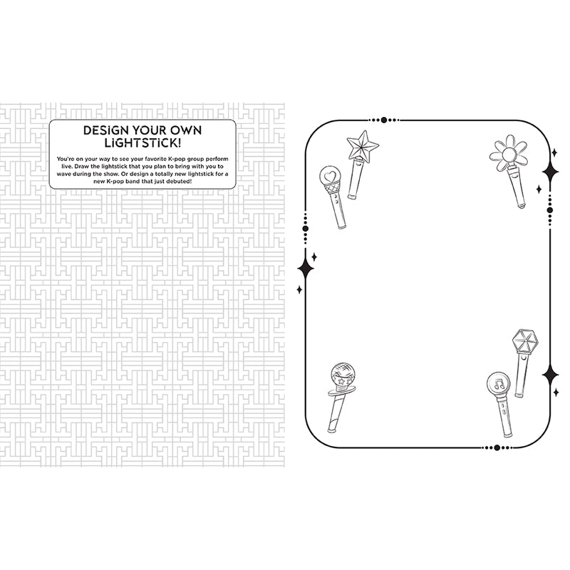 I Love K-pop Coloring and Activity Book