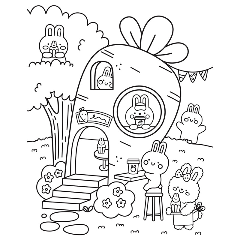 Creative Coloring: Cozy Café Mini-Coloring Kit