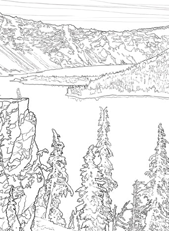 The National Parks Postcard Coloring Book