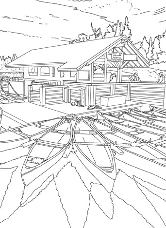 The National Parks Postcard Coloring Book
