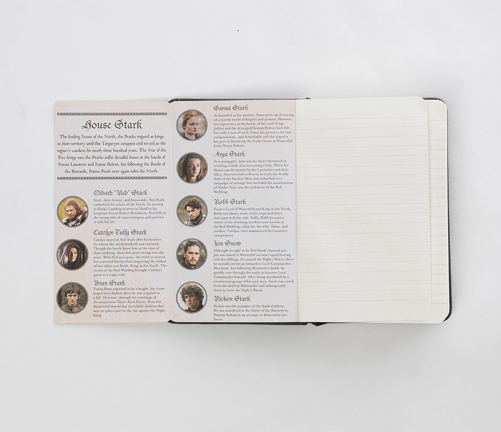 Game of Thrones: House Stark Ruled Pocket Journal