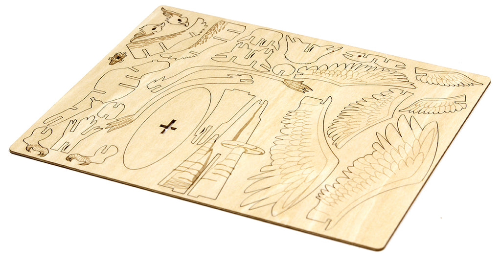 IncrediBuilds: Fantastic Beasts and Where to Find Them: Thunderbird 3D Wood Model and Book