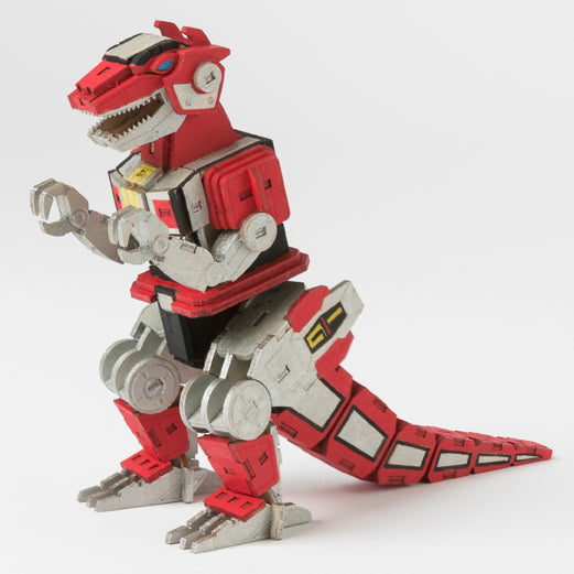 IncrediBuilds: Power Rangers: T-Rex Dinozord 3D Wood Model and Poster