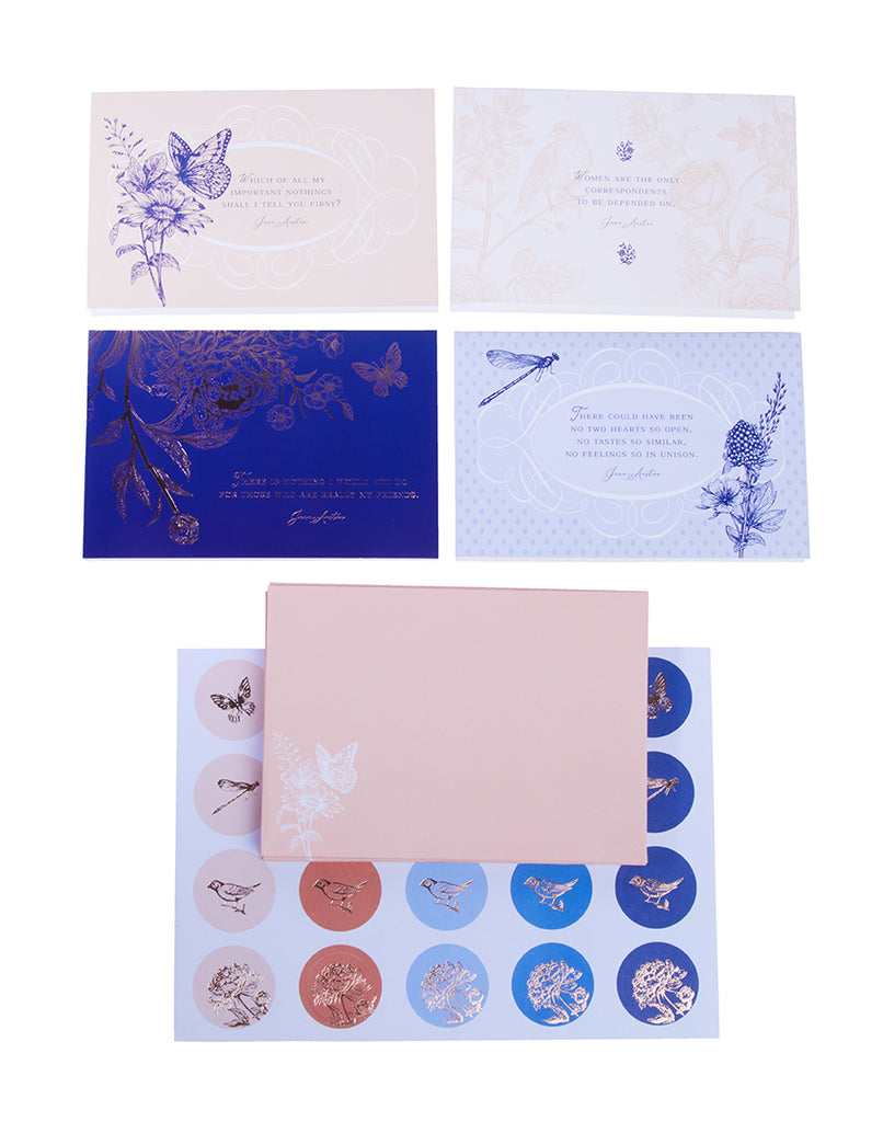Jane Austen Card Portfolio Set (Set of 20 Cards)
