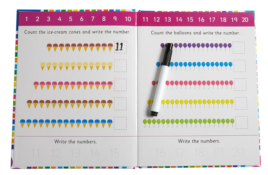 Let's Learn: First Number Skills (Write and Wipe)