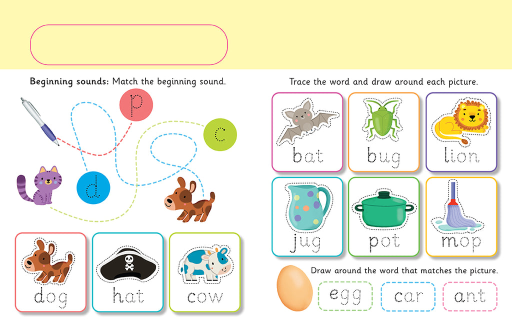 Let's Learn: First Phonics (Write and Wipe)
