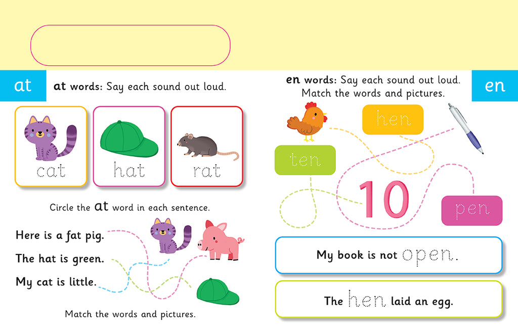 Let's Learn: Word Families (Write and Wipe)