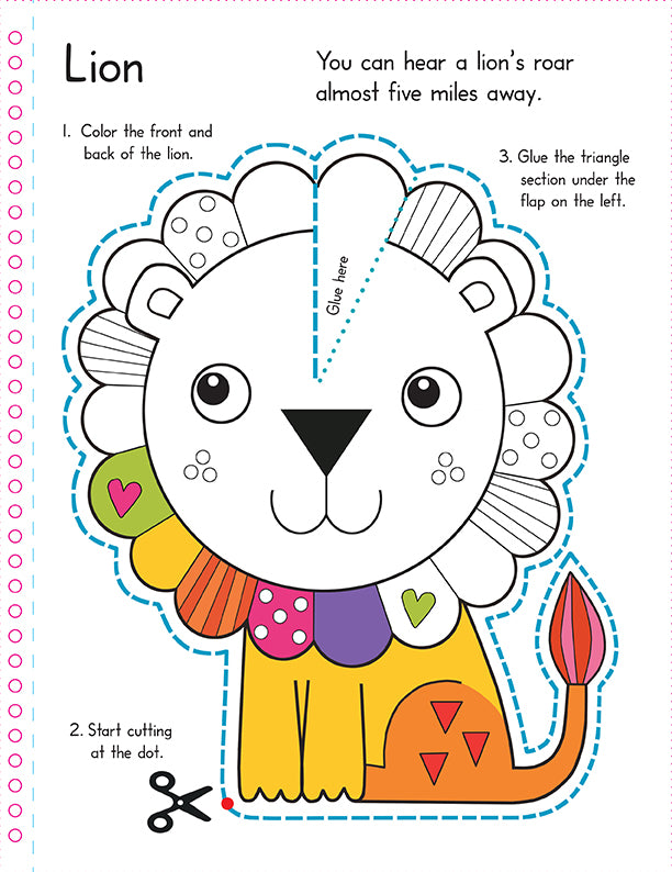 Color, Cut, and Fold: Wild Animals