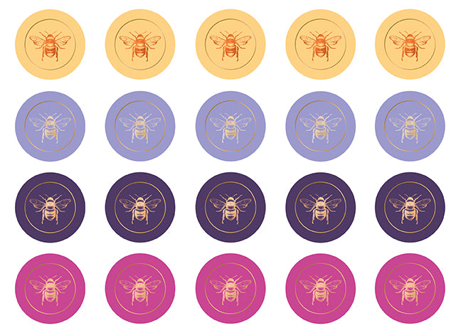 Honeybee Card Portfolio Set (Set of 20 Cards)