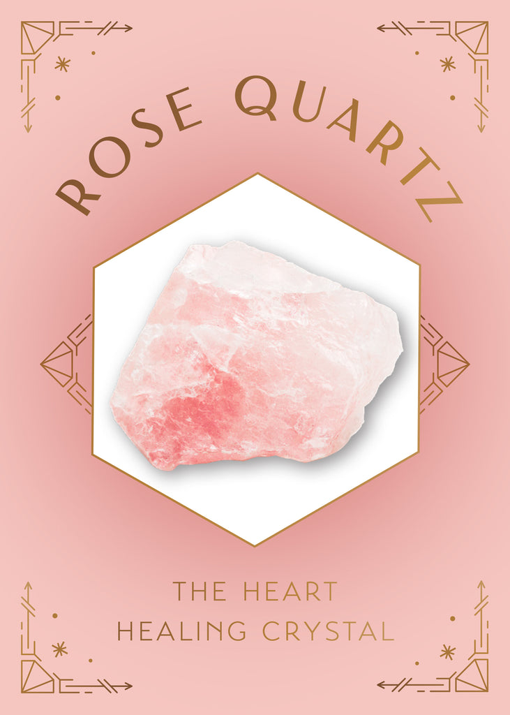 Rose Quartz Crystal Healing Scented Glass Candle