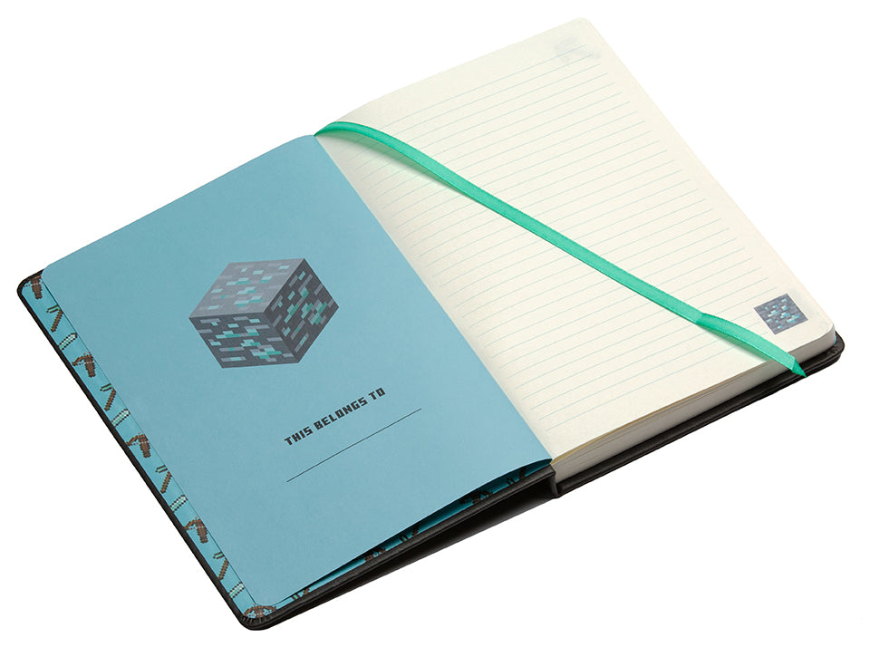 Minecraft: Diamond Ore Journal with Charm